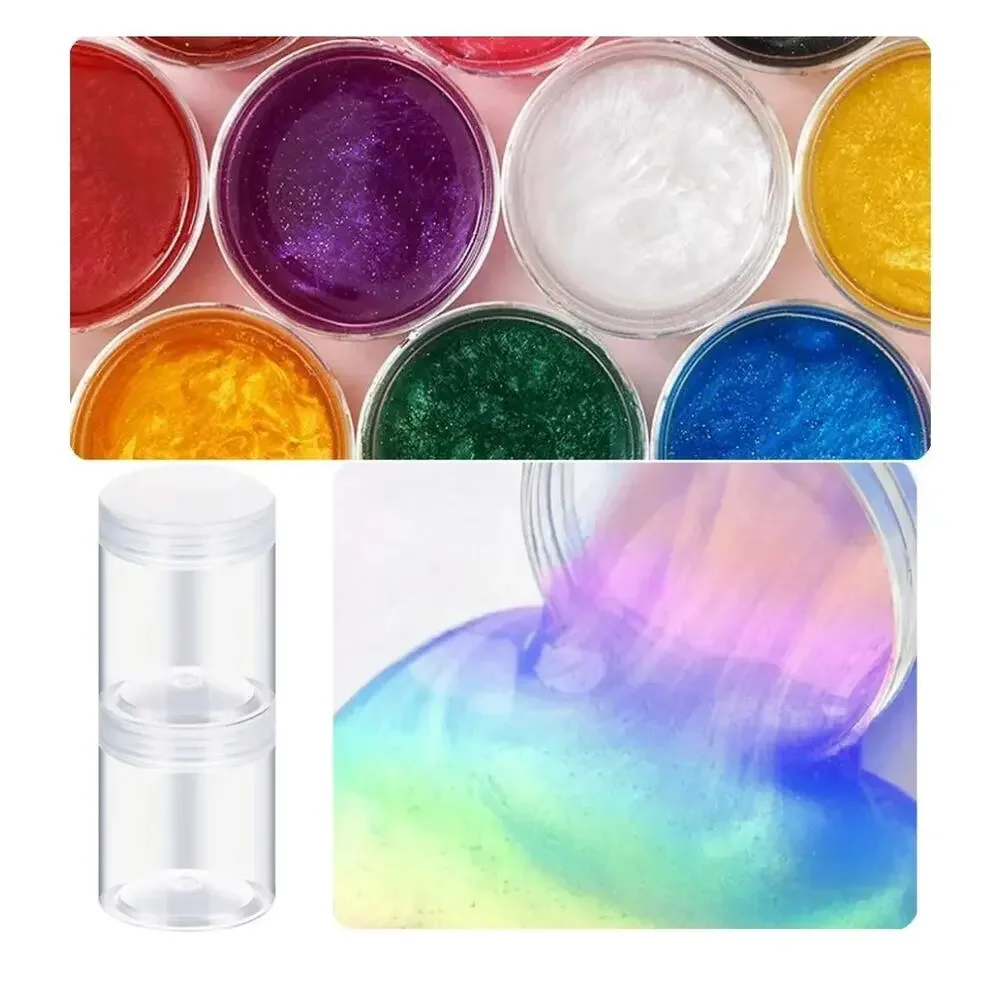 18 Pack 4oz/120ml Round Plastic Jars with‎ lids Empty Cleat